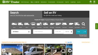 RV Trader: New & Used RVs - Motorhomes for Sale