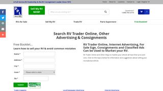 Search RV Trader Online, Other Advertising & Consignments | PPL ...