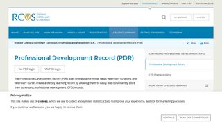 Professional Development Record (PDR) - Professionals