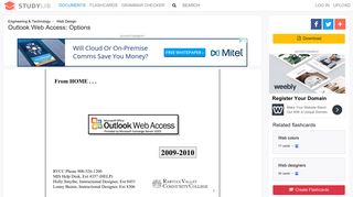 Outlook Web Access: Options - studylib.net