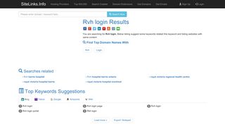Rvh login Results For Websites Listing - SiteLinks.Info