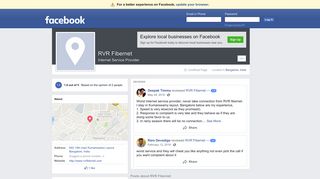 RVR Fibernet - Bangalore, India - Internet Service Provider | Facebook