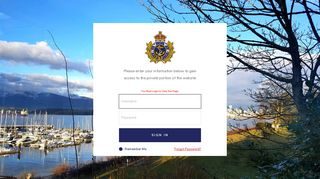 Member Login - Royal Vancouver Yacht Club