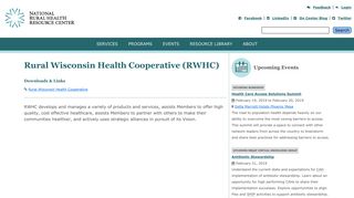 Rural Wisconsin Health Cooperative (RWHC) | National Rural Health ...