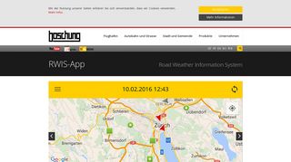 RWIS-App - Road Weather Information System - Boschung Group
