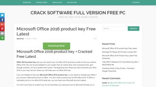 Microsoft Office 2016 product key Latest {100% Working}