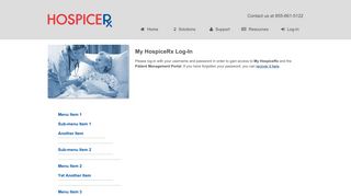 HospiceRx Web Portal Log-In | HospiceRx
