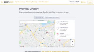 Participating Pharmacies | GoodRx Gold ™