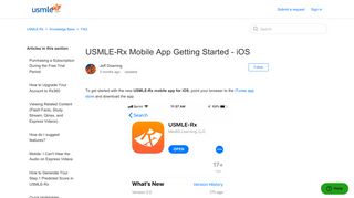 USMLE-Rx Mobile App Getting Started - iOS – USMLE-Rx