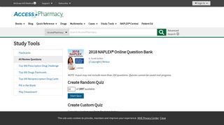 2018 NAPLEX® Online Question Bank | AccessPharmacy | McGraw ...