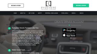 Become Driver - Rydehere