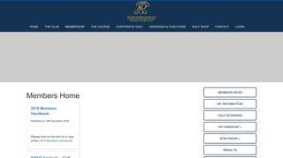 Members Home - Ryde Parramatta Golf Club - MiClub