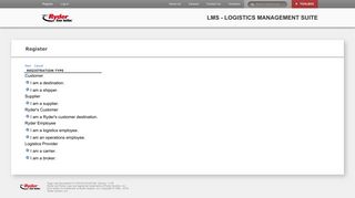 Register - Ryder Integrated Logistics