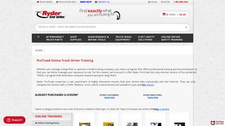ProTread Online Truck Driver Training - Federally Mandated Courses