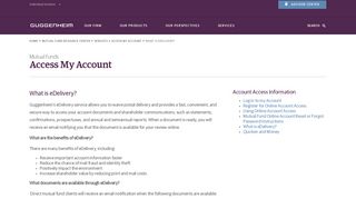 Mutual Fund Account Access | Guggenheim Investments