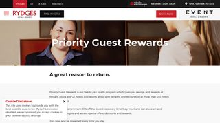 Priority Guest Rewards | Hotel Rewards | Rydges Hotels & Resorts