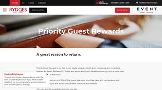 Priority Guest Rewards - New Zealand - Rydges