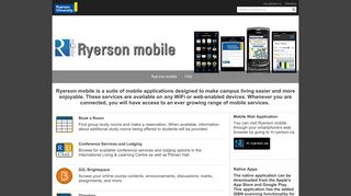 Ryerson mobile - Ryerson University