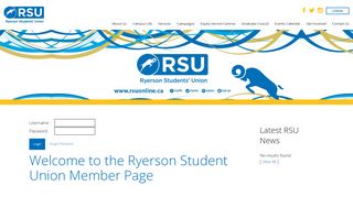 Login Welcome | Ryerson Students' Union