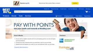 Best Buy Pay With Points Program