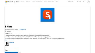 Get S Note - Microsoft Store