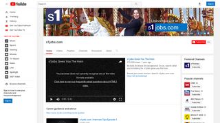 s1jobs.com - YouTube
