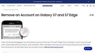 Remove an Account on Galaxy S7 and S7 Edge - Samsung