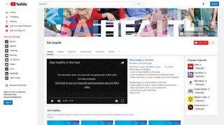 SA Health - YouTube
