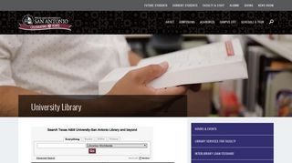University Library: Library: Texas A&M University-San Antonio