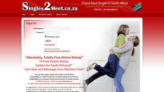 Free Online Dating in South Africa - Login - Singles2Meet.co.za