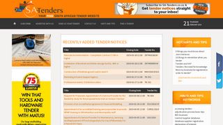 SA-Tenders.co.za | Your free South African tender website