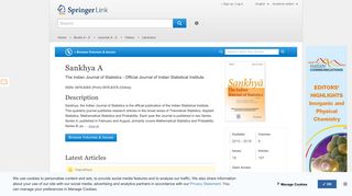 Sankhya A - Springer