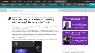 ALB or Amazon Load Balancer - breaking paths/tagging? (Dynatrace ...
