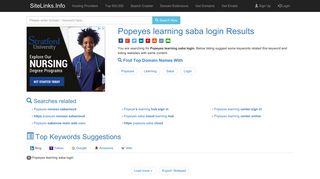 Popeyes learning saba login Results For Websites Listing