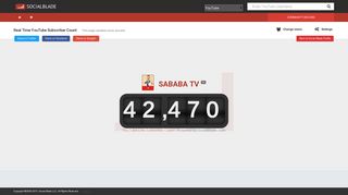 SABABA TV's Real-Time Subscriber Count - Social Blade YouTube ...