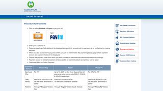 Gujarat Gas Ltd. Online Payment