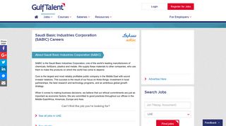 Saudi Basic Industries Corporation (SABIC) Careers & Jobs | GulfTalent