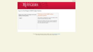 Rutgers University | Undergraduate Education | SABO Ledger System
