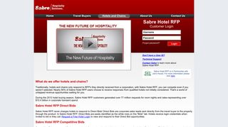 Sabre Hotel RFP ~ hotelschains