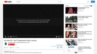 Sac State IRT - SacCT (Blackboard) Online Learning - YouTube