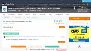 Sri Aurobindo College of Commerce and Management ... - Collegedunia