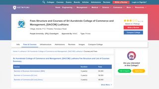 Sri Aurobindo College of Commerce and Management, [SACCM]
