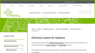For teachers - SACE Board of South Australia