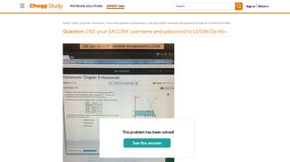 Solved: USE Your SACLINK Username And Password To LOGIN Do ...