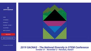 2018 SACNAS - The National Diversity in STEM Conference - Home ...