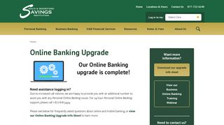 Online Banking Upgrade | Saco & Biddeford Savings Institution
