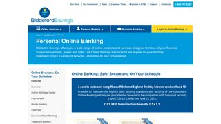 Personal Online Banking - Biddeford Savings Bank