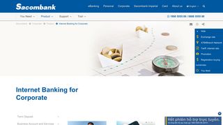 Internet Banking for Corporate - Sacombank