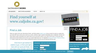 Find a Job • Find Jobs, Training & Employees in Sacramento ...
