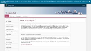 PowerSchool Learning : Computer Lab : What is Saddleport?